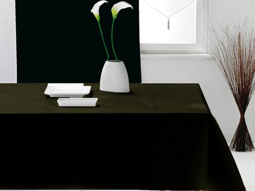 NAPPE ANTI-TACHES RECT. 140X240 CM ALIX NOIR