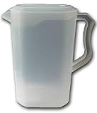 2 LITRE PLASTIC FRIDGE JUG + LID - WATER JUICE 2000ml