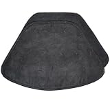 Black Suede Wedge-Shaped Placemats for Round Tables by Sweet Pea Linens