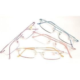 Super Lightweight Rectangular Frameless Reading Glasses