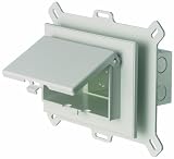 read full review Arlington DBHS1W-1 Electrical Box with Weatherproof Cover for Vinyl-Siding, New-Construction, Horizontal/1-Gang, White