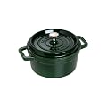 Staub 1102285 Cocotte / Br�ter rund 22 cm, basilikumgr�n