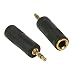 3.5mm Stereo Jack Plug to 6.3mm Stereo Socket - Gold