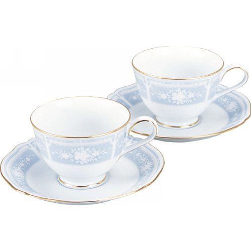 Noritake ファインポーセレン レースウッドゴールド ティー・コーヒー碗皿ペアセット Y6578A/1507
