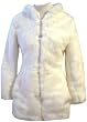 Ooh La La White Faux Fur Hooded Coat