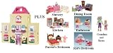 Review Fisher Price  / Loving Family Twin Time Dollhouse Superset with Basic Dollhouse and Its Accessories Plus Nursery Room, Kitchen, Parent's Bedroom, Dining Room, Bathroom, Kid's Bedroom, Grandma and Sister