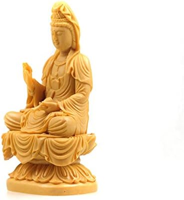 Beautiful Kuan-yin (Guanyin) Seated on a Lotus Statue
