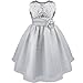 iEFiEL Girls Kids Glitter Sequin Wedding Flower Girl Dress Pageant Prom Party Ball Gown