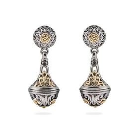 Designer Inspired Vintage Bali Style Ornate Drop Earrings