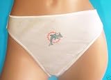 NFL Licensed Miami Dolphins Women's White Panties Underwear Size Small (5)