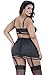 Oh la la Cheri Women's Plus Queen Size Bandage Garter Skirt with Gstring