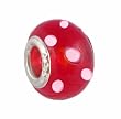 Pandora Style Charm Bead (Z125) Murano Style / Lampwork Glass (14mm x 10mm) (fits Troll too)