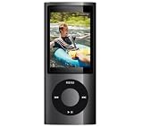 APPLE iPod nano 8 GB in black (5G) with Video Camera + FM Radio - NEW + HOLUA S2HLBZ-SZ Earphones - silver
