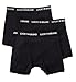 Lucky Cotton 1X1 Rib Boxer Briefs - 3 Pack (161PB01) M/Moonless Night