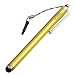 BlueMall Gold Universal Capacitive TouchScreen Stylus with 3.5mm Adapter Plug works with iPad, Hp TouchPad, iPhone 4 / 4S, Kindle fire, Touch and all capacitive Touch screen Devices - Retail Packaging