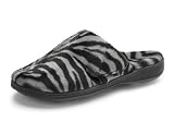 Orthaheel Gemma Orthotic Slipper Dk Grey Zebra - 7