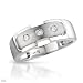 Three-stone Ring With Genuine Clean Diamonds Made title=