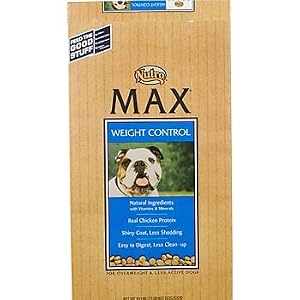 Nutro MAX Weight Control Formula for Overweight Less Active Dogs, 30 lbs.