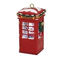 Gold Label Retro LED Snow Globe Telephone Booth Ornament. New for 2009!