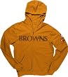Cleveland Browns -Orange- Slim Fit Super Soft Throwback Wordmark Full Zip Hooded Fleece Sweatshirt