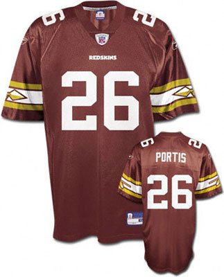 Youth Medium (10-12) NFL Washington Redskins #26 Clinton Portis Throwback Football Jersey