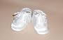 Baby Deer White Satin Preemie Shoes - up to 6 lbs