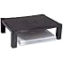 Kantek Single Level Height-Adjustable Monitor Stand, 17 x 13 1/4 x 3 to 6 1/2 Inches, Black (MS400)