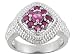 .78CTW RUBY PLATINUM OVER STERLING SILVER RING
