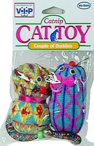Vo-Toys Mice and Kitten with Catnip Cat Toy