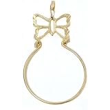 14K Gold Charm Holder Small Butterfly Necklace Bracelet