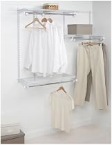 Rubbermaid 3E24 Configurations 3- to 6-Foot Starter Custom Closet Kit, White