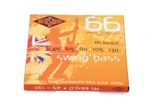 Rotosound RS665LD Swing Bass Electric Bass 5 String Set (45-130)