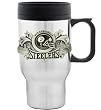 Pittsburgh Steelers Stainless Steel 18 oz Beverage Travel Mug - NFL Football Fan Shop Sports Team Merchandise