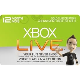 Xbox 360 Live 12-Month Gold Card