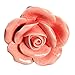 KINGSO DIY Vintage Rose Flower Ceramic Door Knob Pink
