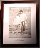 Set of 2 - 5/8 Wide Dark Walnut Wood 16x20 Picture Frame, Glass