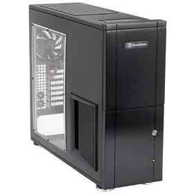 SilverStone TJ10-BW Aluminum ATX Full Tower Computer Case - Retail (Black)