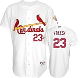 David Freese: St. Louis Cardinals #23 Home White Authentic Jersey with World Series Commemorative Patch worn in 2012