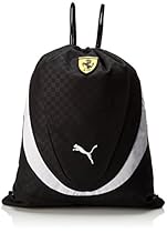 PUMA Men's Ferrari Replica Gym Sack Bag, Black, One Size
