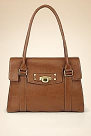 Foldover Flap Drop Lock Handbag