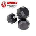 Marcy Hex Rubber Dumbell Set (2 x 10kg)