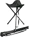 Black Military Nylon Collapsible Stool