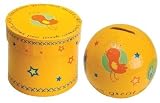 Manual Woodworkers Ceramic Money Bank in a Gift Box, Yellow All Creatures, 3.5 X 4.5