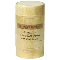 Nirmala's Kitchen Salt Blends, Australian Pink Salt Flakes with Bush Tomato, 4.5-Ounce Bamboo Container