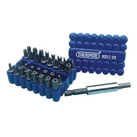 Draper 38716 33 Piece Security Bit Set