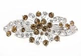 Yellow Radiant Blast Swarovski Crystal Hair Barrette
