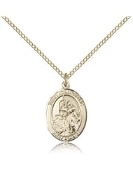 Gold Filled St. Joan of Arc Pendant