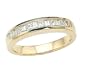 0.65 cttw Princess Diamonds Band - Platinum, 14kt White or Yellow Gold