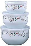 Pfaltzgraff Winterberry 6-Piece Enamel on Steel Bowl Set, Large