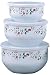 Pfaltzgraff Winterberry 6-Piece Enamel on Steel Bowl Set, Large